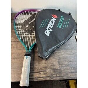 NEW Vintage Ektelon Regent Racquetball Racket + Cover Size XS Teal Purple 93-94